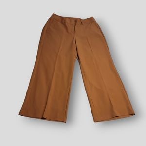 Lane Bryant The Perfect Drape Pants Size 16 Wide Leg High-Rise Rust